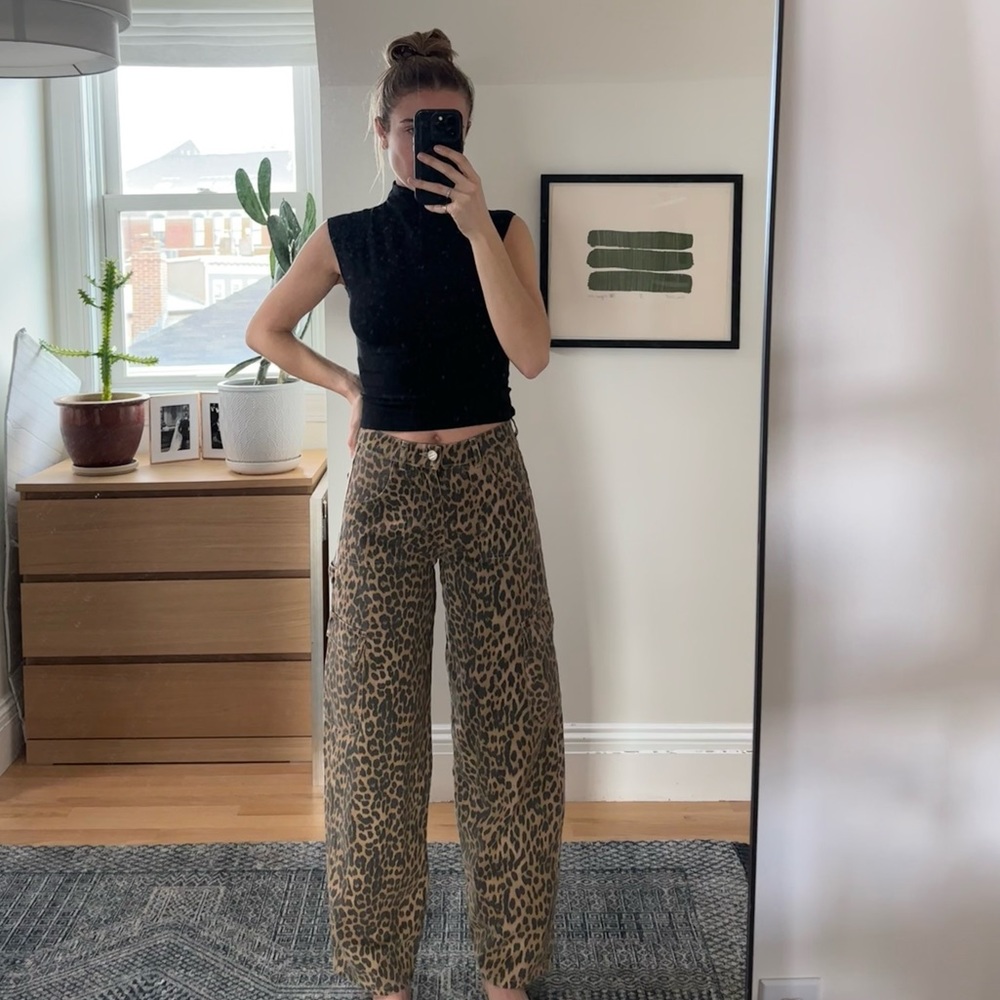 NWT Damson Madder Leopard Cargo (Dion Jean)